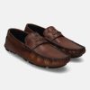 Casual Loafers BAGATT INDIA | Hexa Mid-Brown Driver Shoes