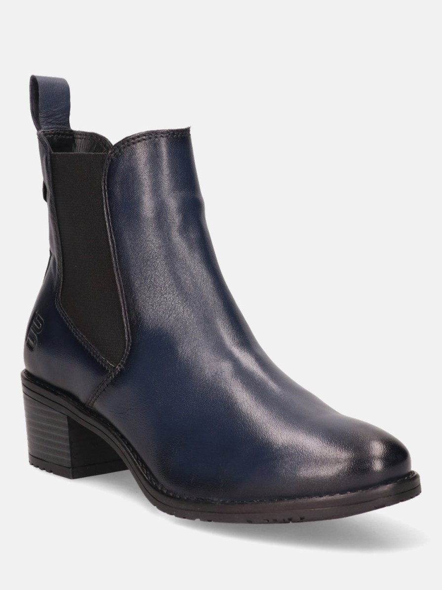 Boots BAGATT INDIA | Ruby Dark Blue Leather Chelsea Boots