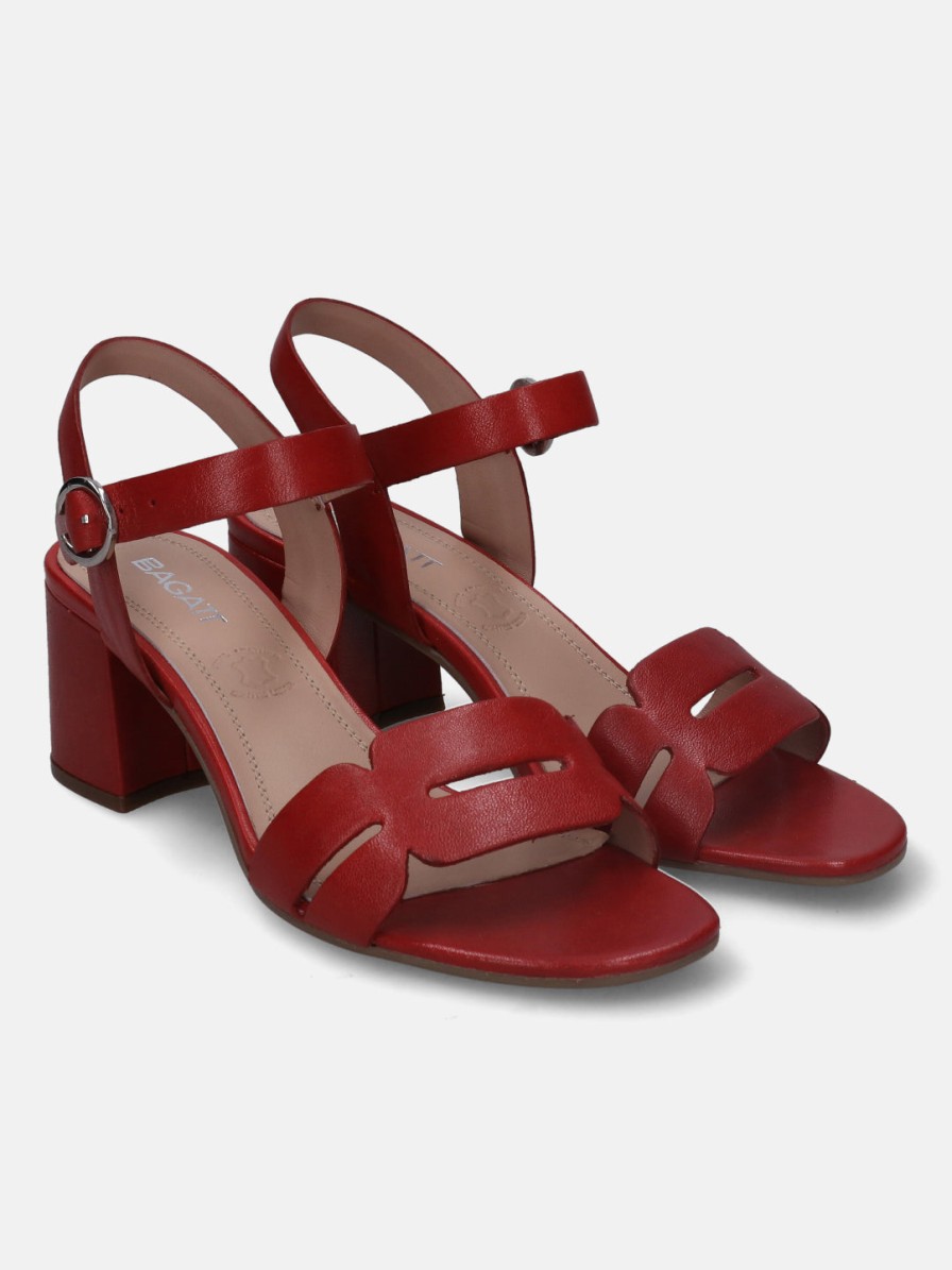 Heels BAGATT INDIA | Vaiana Red Block Heels