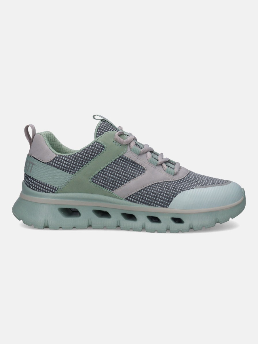 Sneakers BAGATT INDIA | Nesaja Grey & Light Green Sneakers