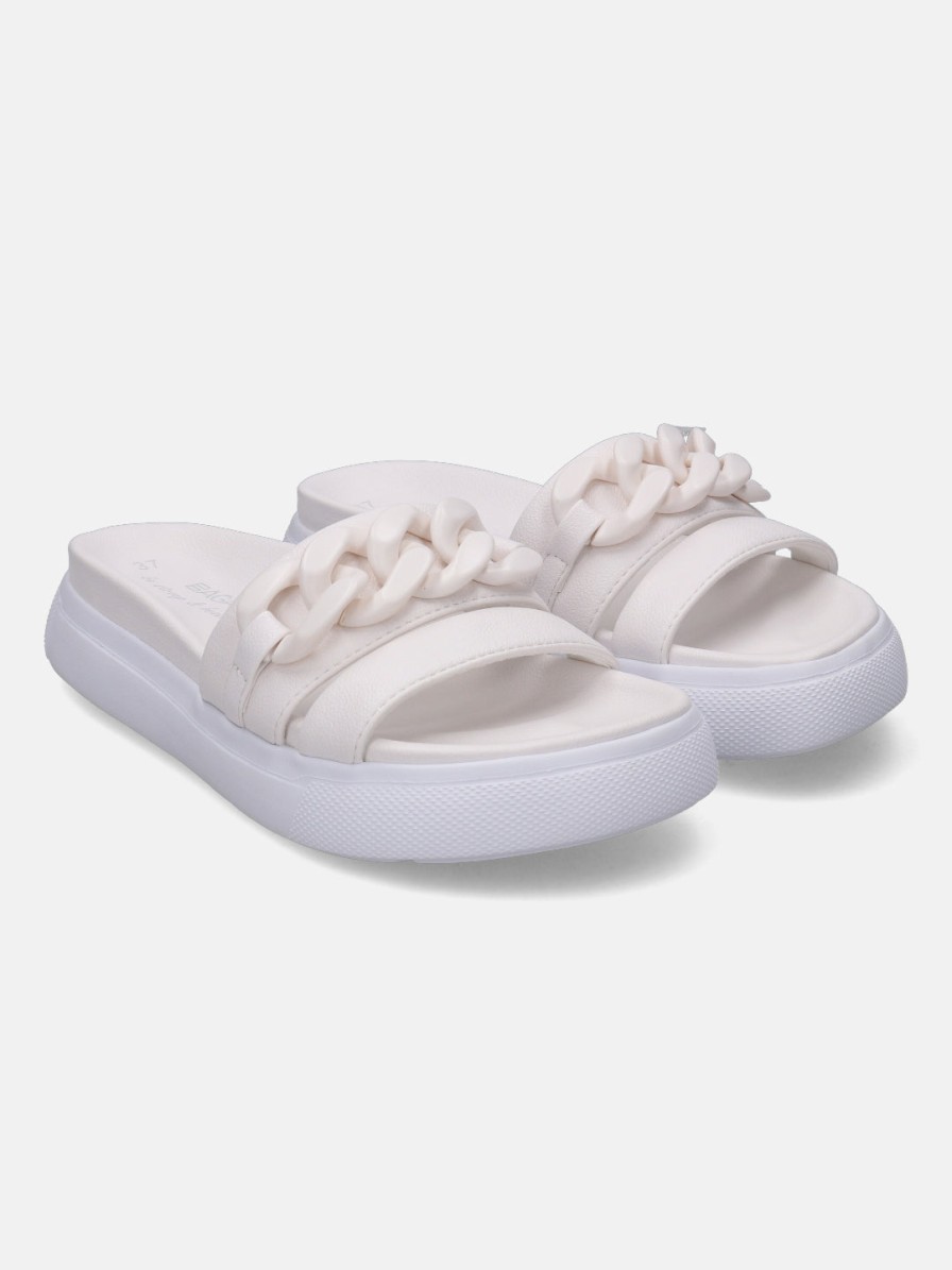 Sandals BAGATT INDIA | Dalia White Flatform Sandals