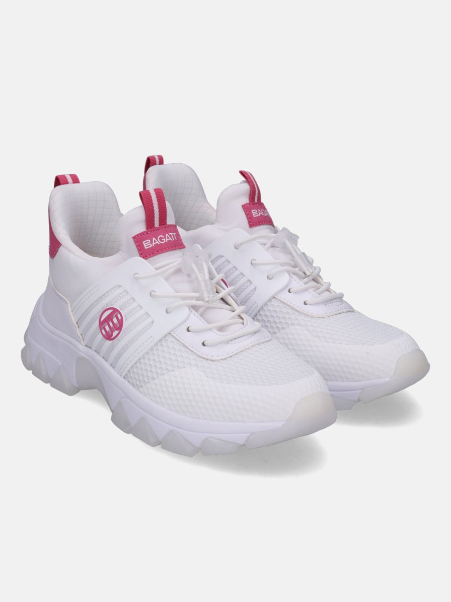 Sneakers BAGATT INDIA | Yuki White & Pink Sneakers