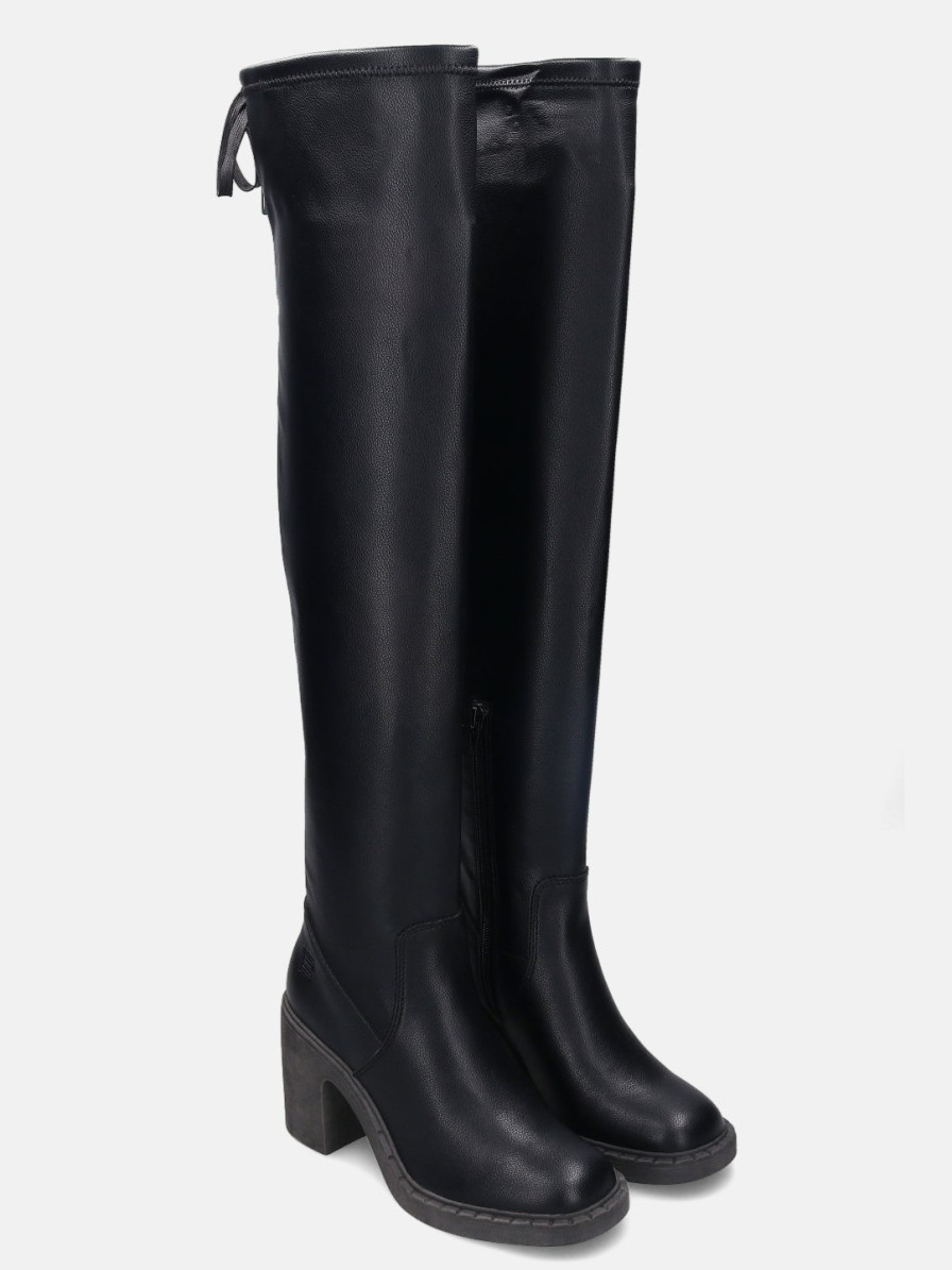 Boots BAGATT INDIA | Malea Black Thigh-High Boots