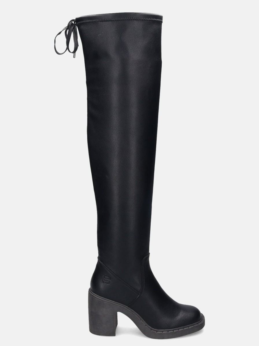 Boots BAGATT INDIA | Malea Black Thigh-High Boots