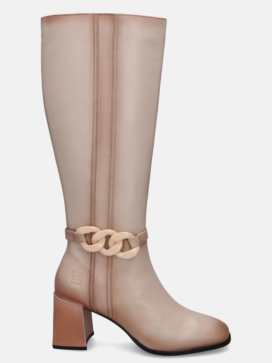 Boots BAGATT INDIA | Crema Beige Knee Boot