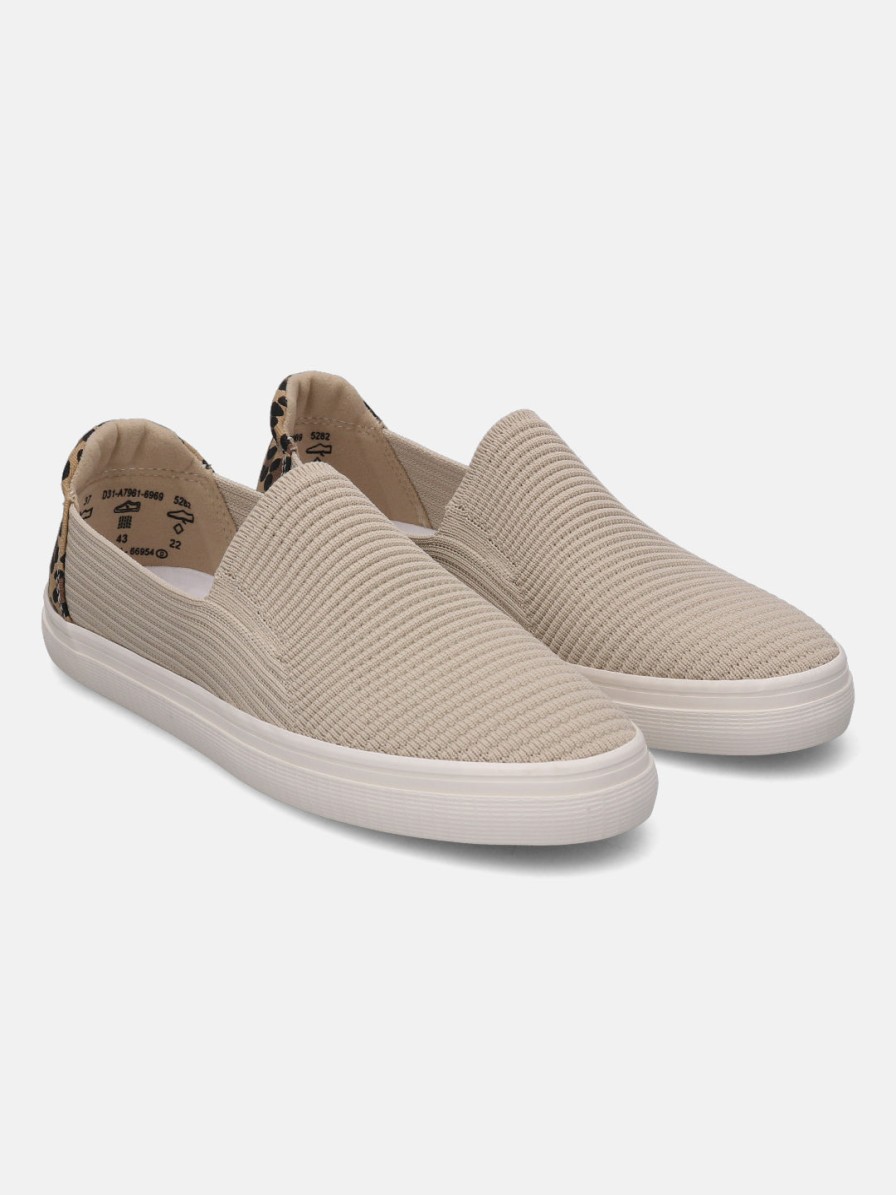 Casual Loafers BAGATT INDIA | Level Beige Animal Print Casual Loafers