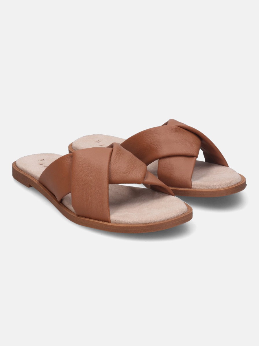 Sandals BAGATT INDIA | Goldy Cognac Flat Sandals