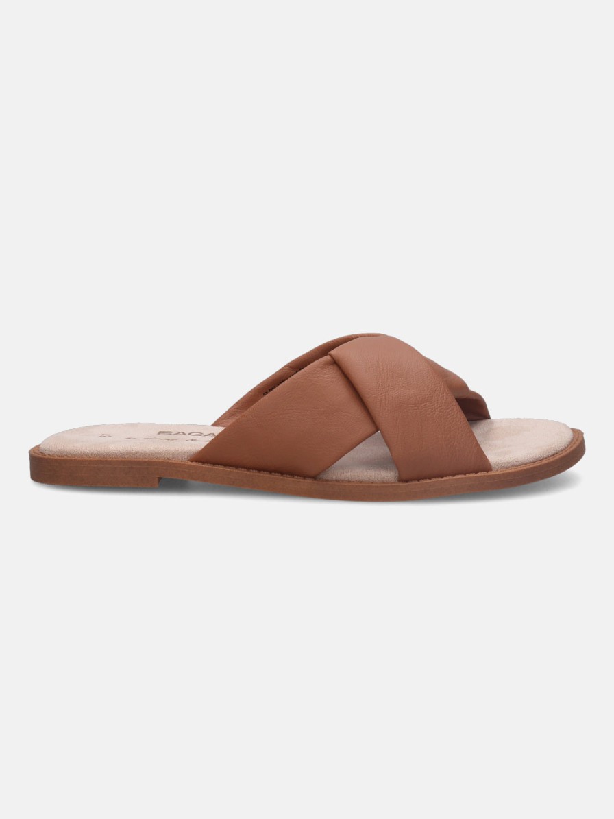 Sandals BAGATT INDIA | Goldy Cognac Flat Sandals