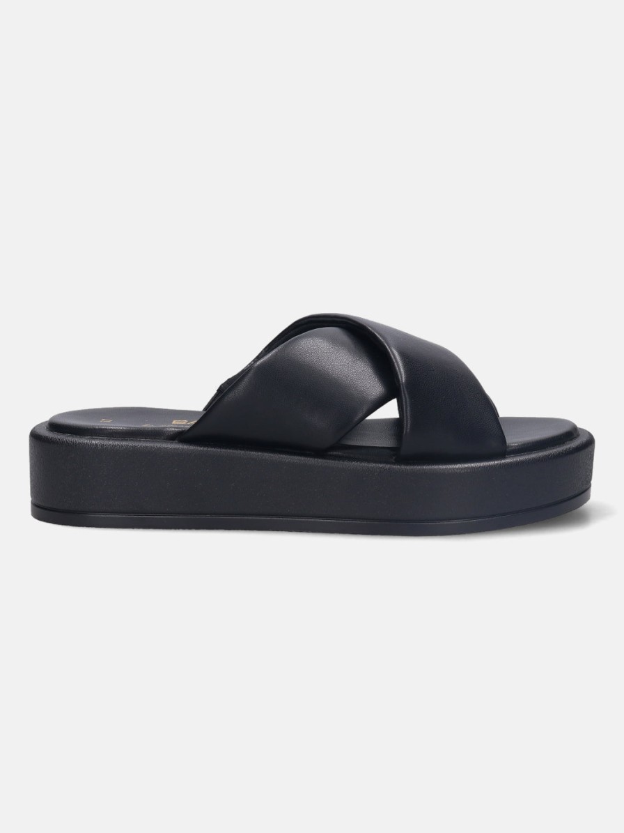 Sandals BAGATT INDIA | Hanoi Black Flatform Sandals