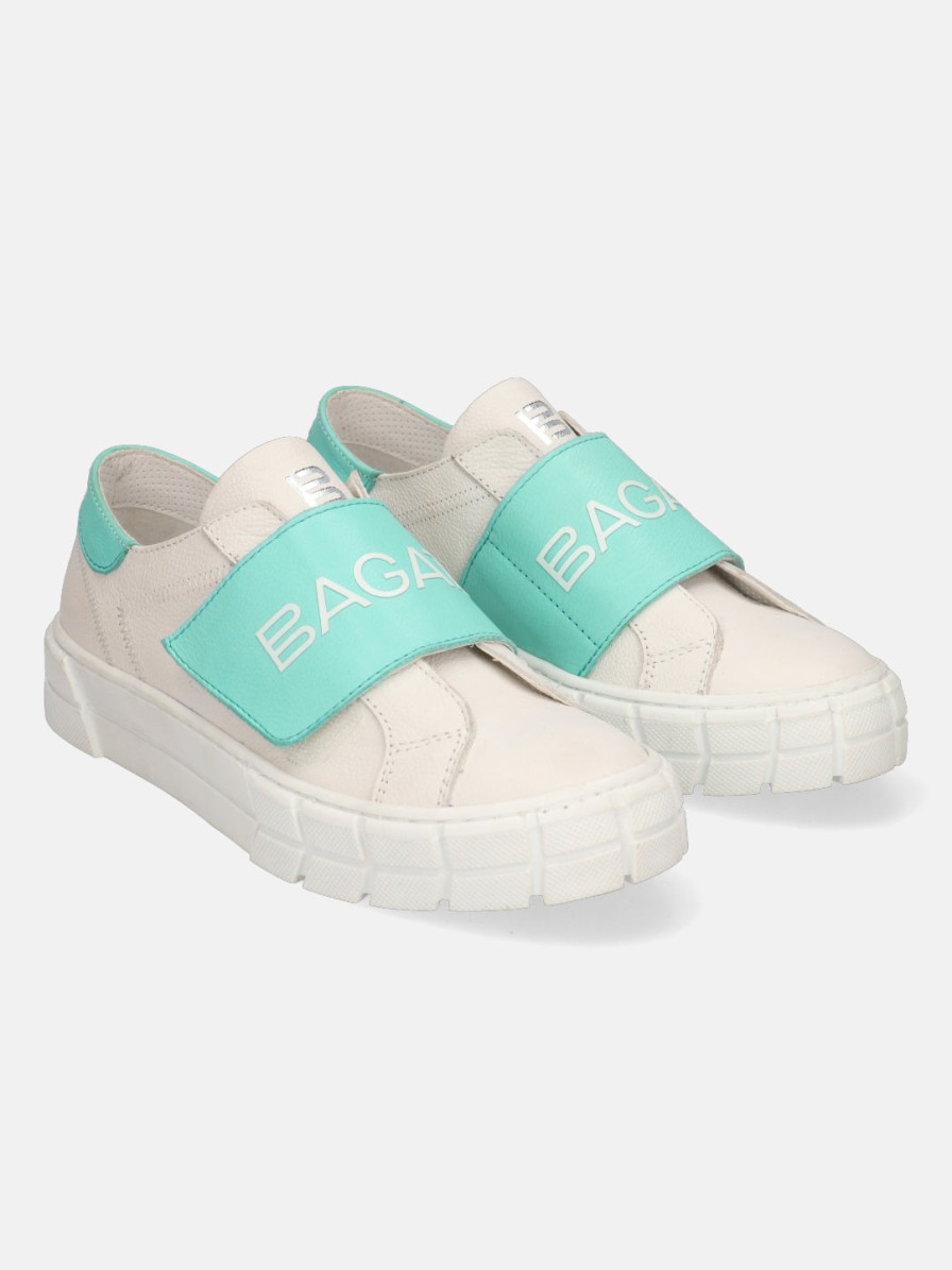 Sneakers BAGATT INDIA | Tia White & Light Blue Sneakers