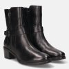 Boots BAGATT INDIA | Ruby Black Leather Ankle Boots