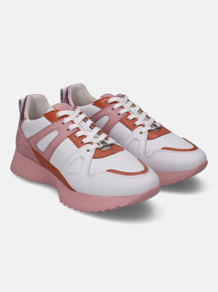 Sneakers BAGATT INDIA | Sophie White & Pink Sneakers