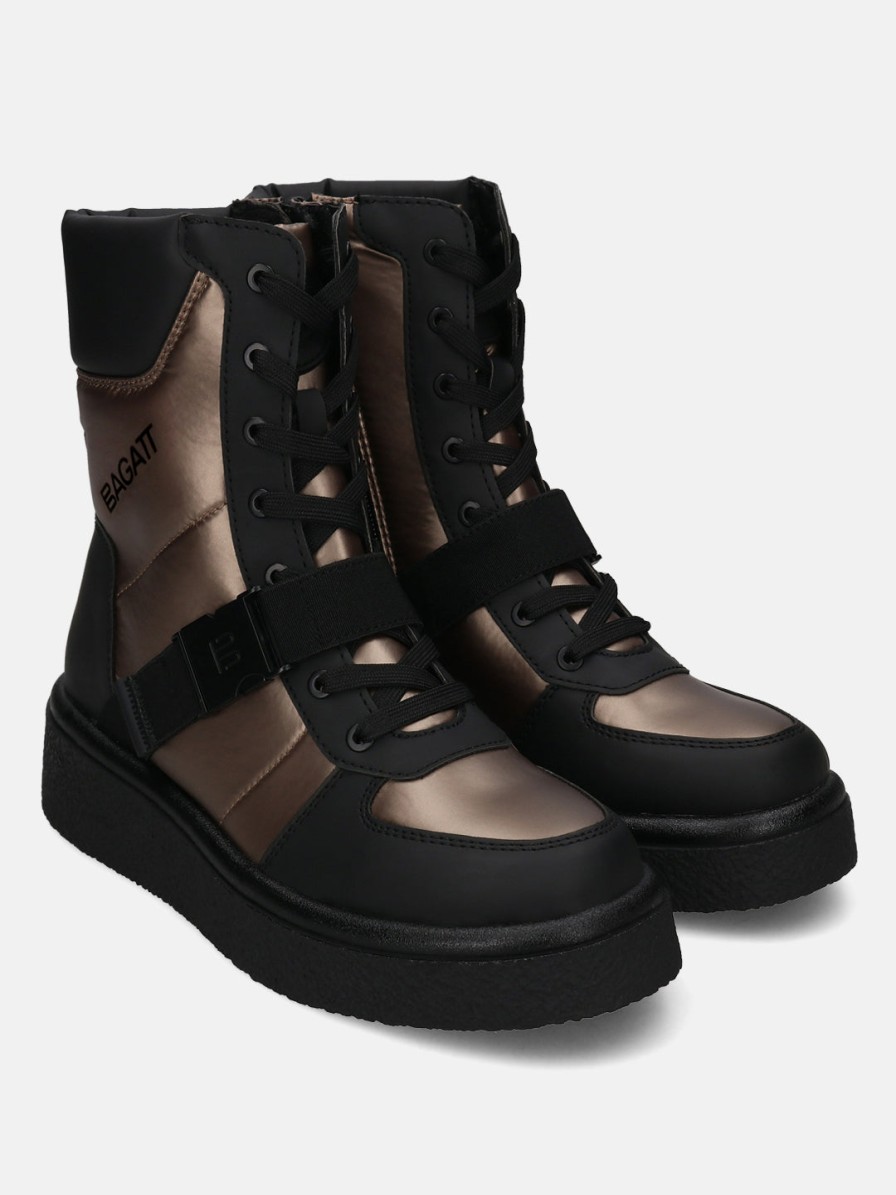 Boots BAGATT INDIA | Catania Black Ankle Boots