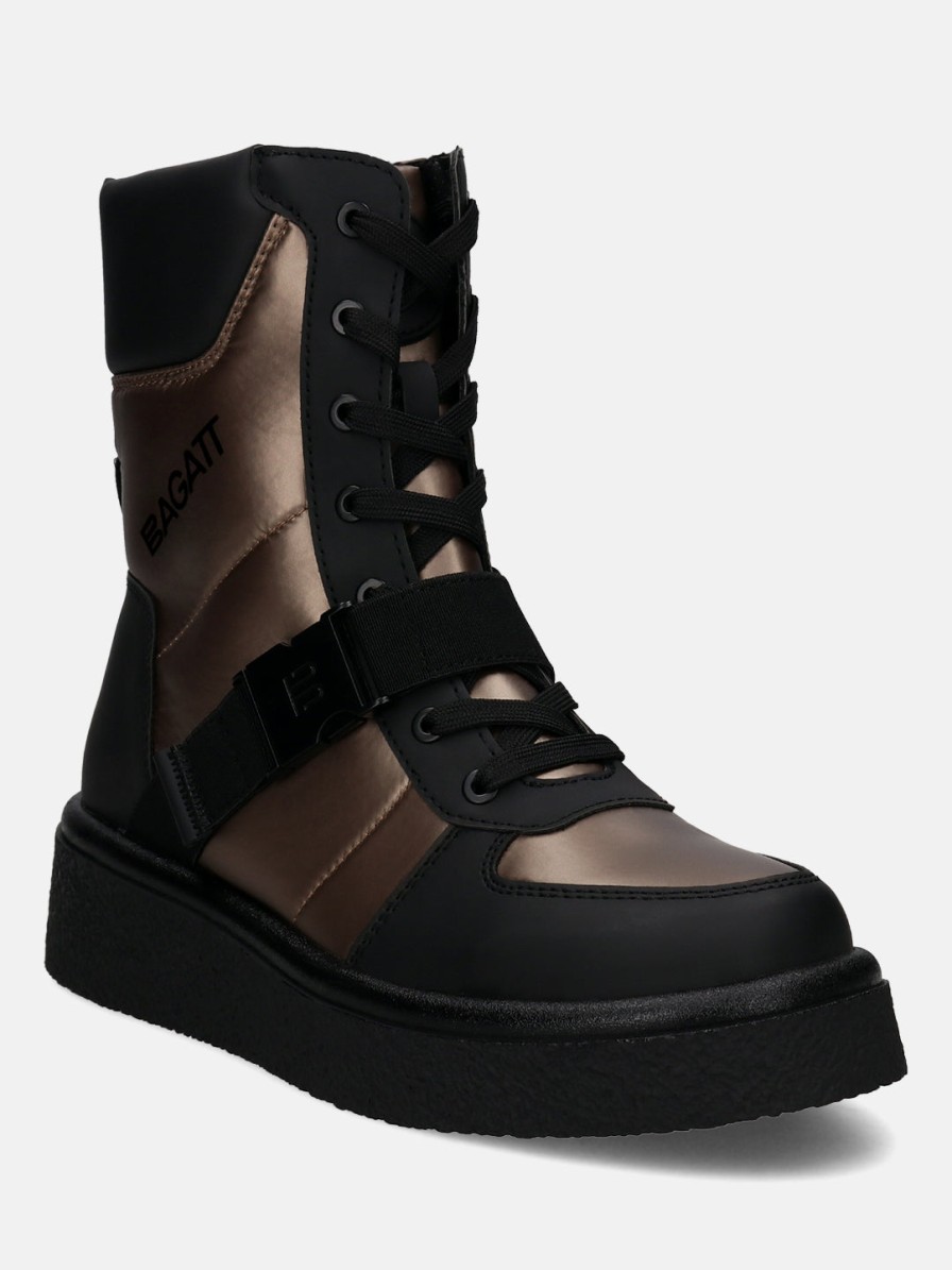 Boots BAGATT INDIA | Catania Black Ankle Boots