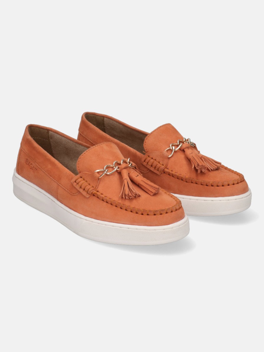 Casual Loafers BAGATT INDIA | Jola Orange Slip-Ons