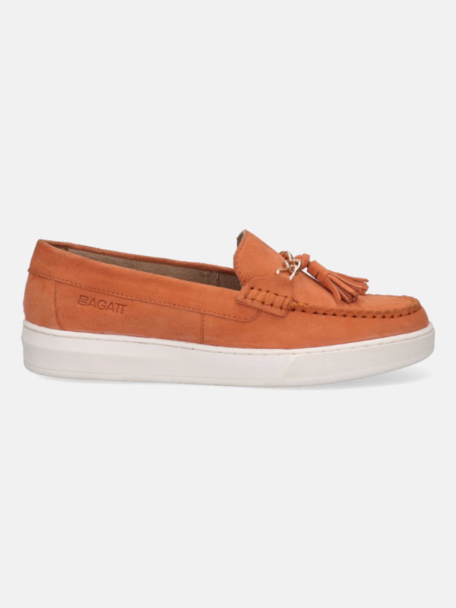 Casual Loafers BAGATT INDIA | Jola Orange Slip-Ons