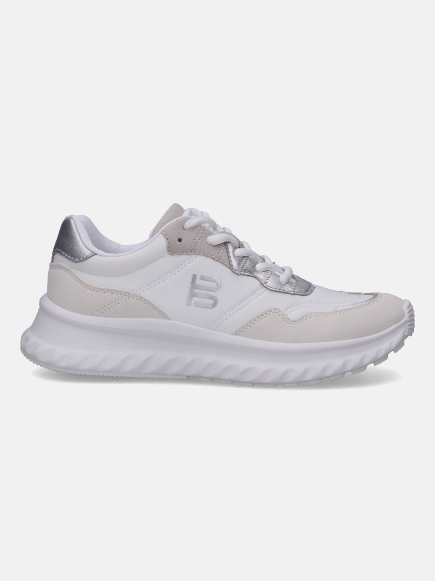 Sneakers BAGATT INDIA | Lecce White & Silver Sneakers