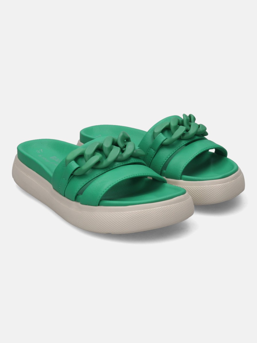 Sandals BAGATT INDIA | Dalia Green Flatform Sandals