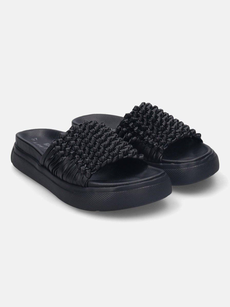 Sandals BAGATT INDIA | Dalia Black Flatform Sandals