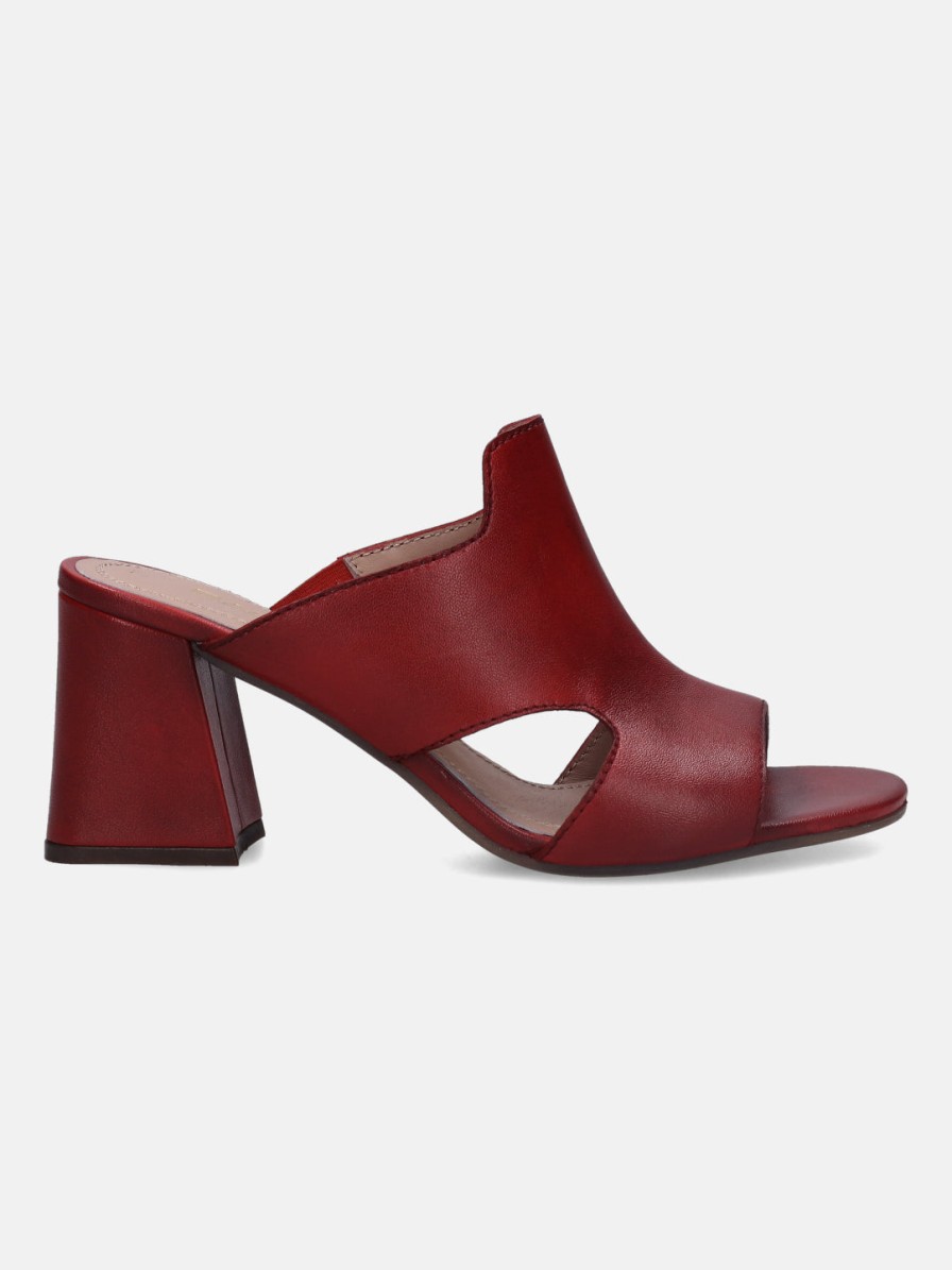 Heels BAGATT INDIA | Western Red Block Heels