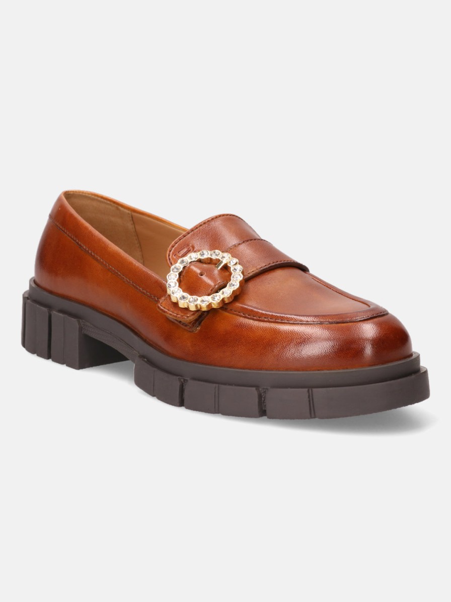 Casual Loafers BAGATT INDIA | Fiona Cognac Casual Loafers