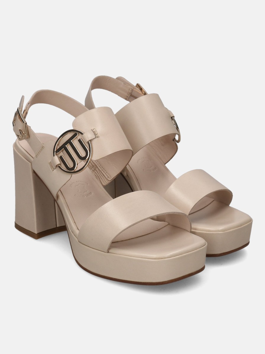 Heels BAGATT INDIA | Cesena Beige Back Strap Heels