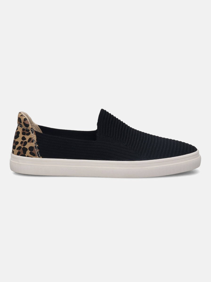 Casual Loafers BAGATT INDIA | Level Black Animal Print Casual Loafers