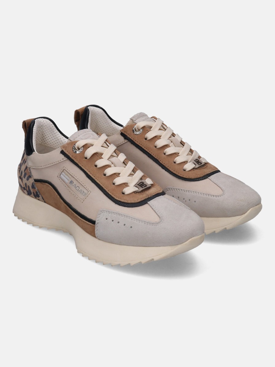 Sneakers BAGATT INDIA | Sophie Beige Animal Print Sneakers