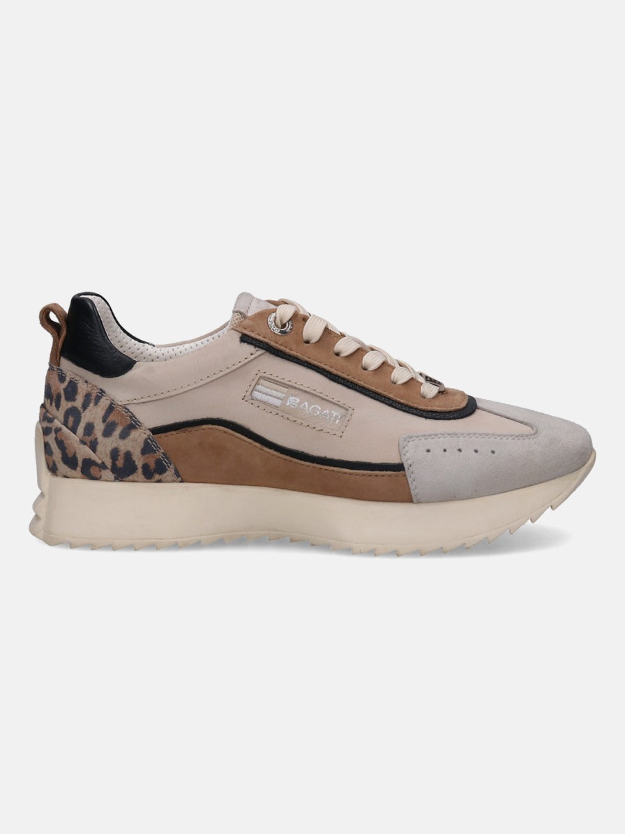 Sneakers BAGATT INDIA | Sophie Beige Animal Print Sneakers