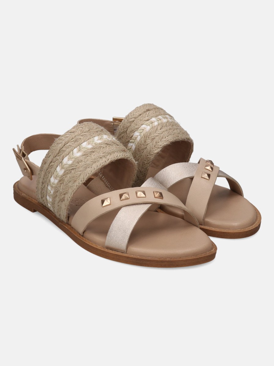 Sandals BAGATT INDIA | Goldy Beige Back Strap Sandals