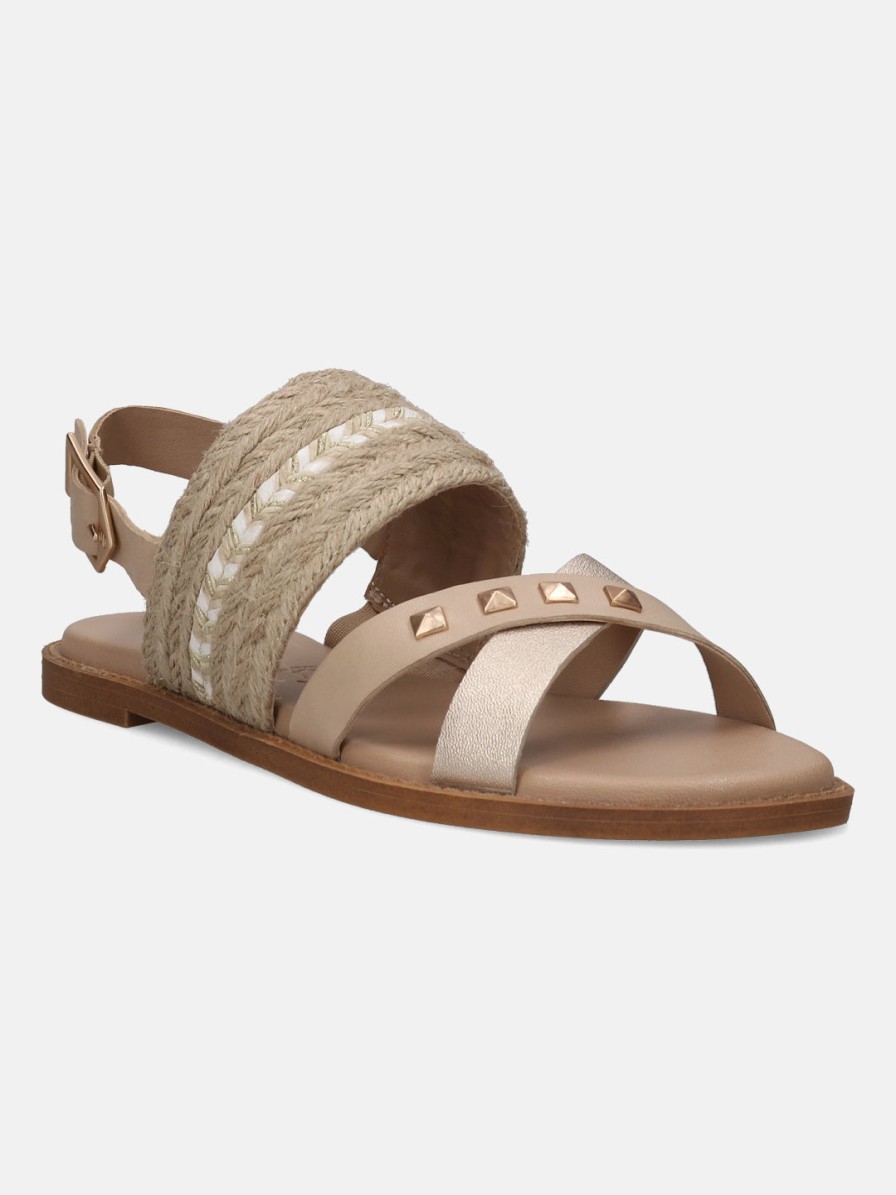 Sandals BAGATT INDIA | Goldy Beige Back Strap Sandals