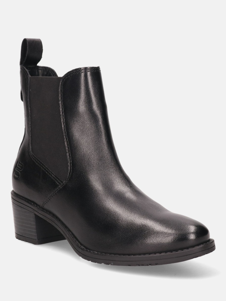 Boots BAGATT INDIA | Ruby Black Leather Chelsea Boots