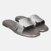 Sandals BAGATT INDIA | Flower Silver Mules