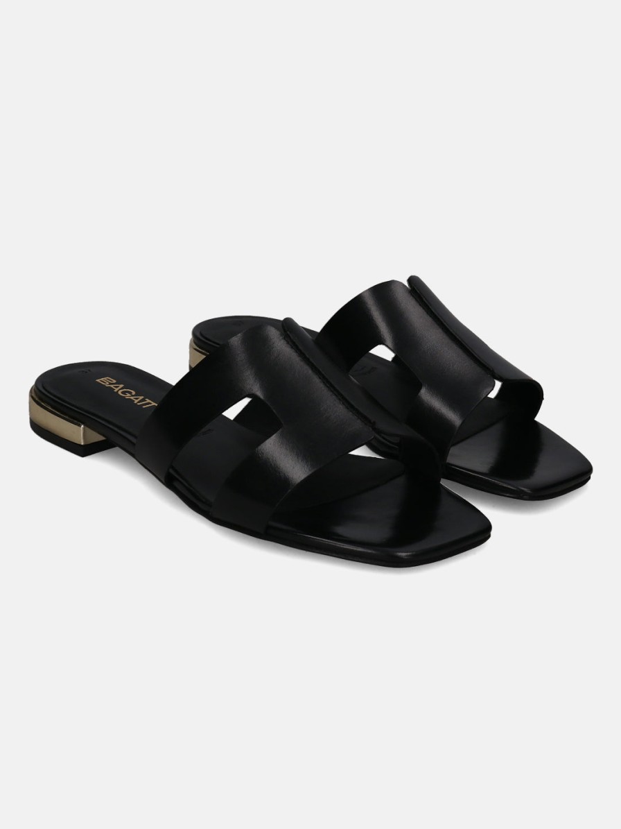 Sandals BAGATT INDIA | Glaze Black Mules