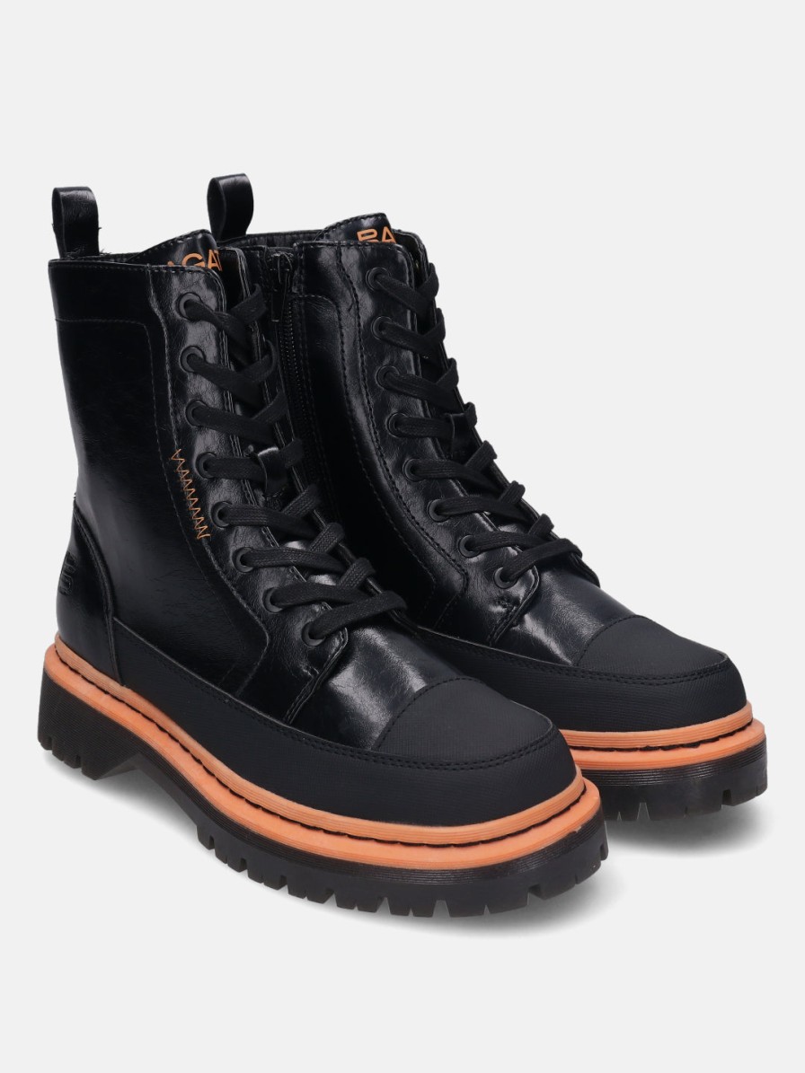 Boots BAGATT INDIA | Big Black & Orange Ankle Boots