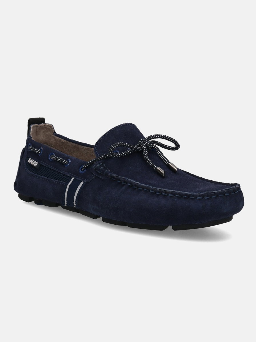 Casual Loafers BAGATT INDIA | Hexa Dark Blue Driver Shoes