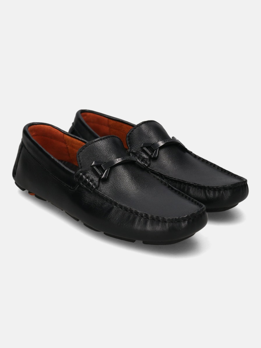 Casual Loafers BAGATT INDIA | Hexa Black Driver Shoes