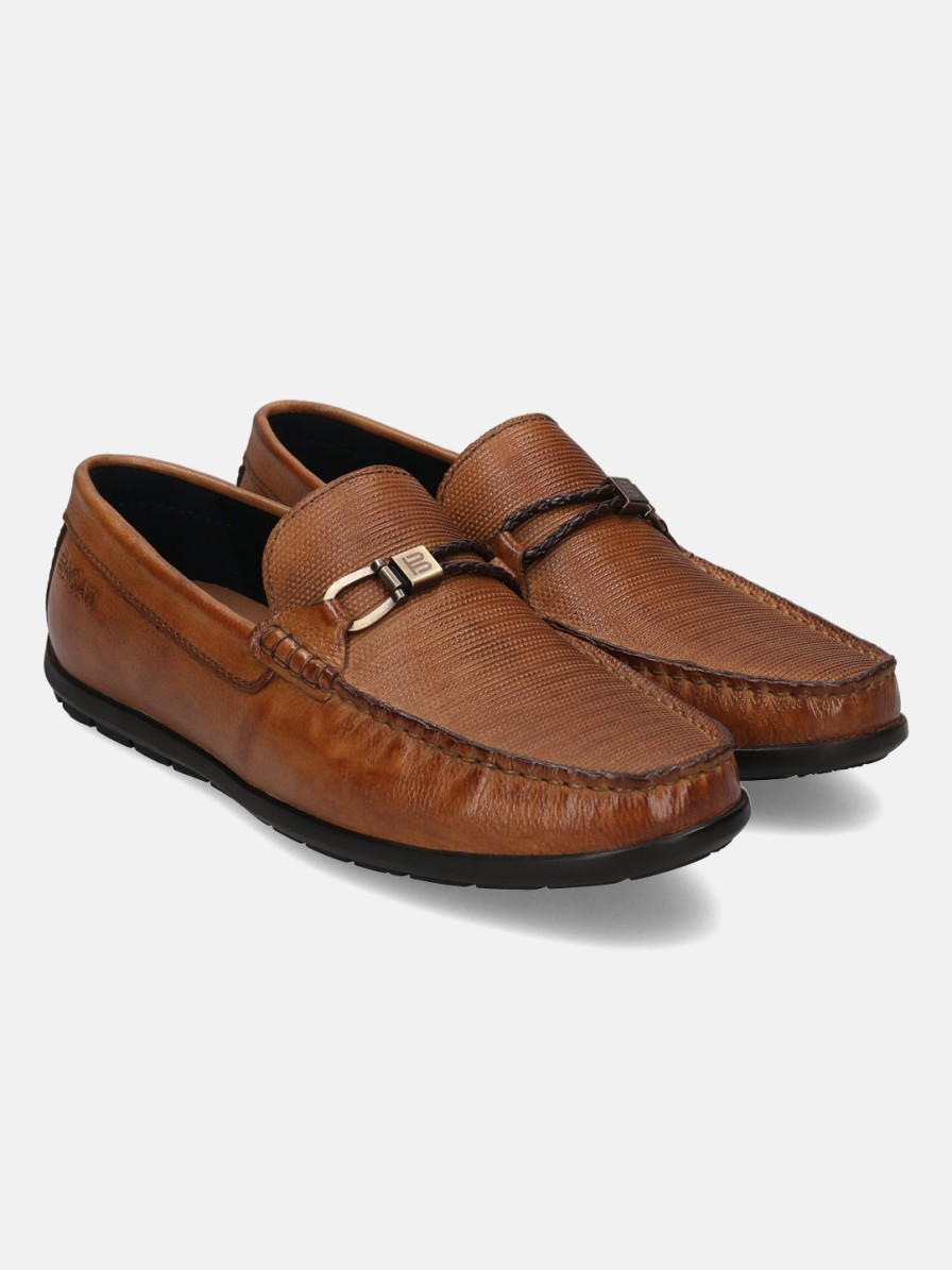 Casual Loafers BAGATT INDIA | Xline Cognac Driver Shoes