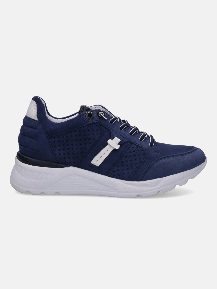 Sneakers BAGATT INDIA | Dubai Dark Blue & White Sneakers